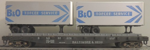 COCHE PLANO ATHEARN B&O 50' CON CARGAS MAGNÉTICAS FURGONETA 25' RTR ST KD'S CAR # 80274 | Zustand: Used