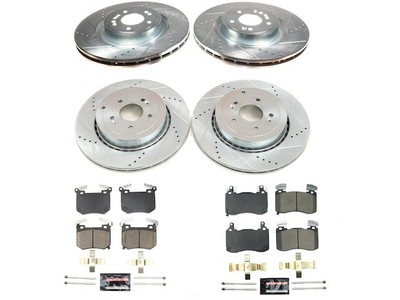 Front and Rear Brake Pad and Rotor Kit For 2018-2022 Kia Stinger 3.3L V6 SX631HY
