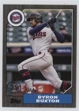 2022 Series 1--Byron Buxton-1987 Topps Baseball 35th Anniversary Black 076/299