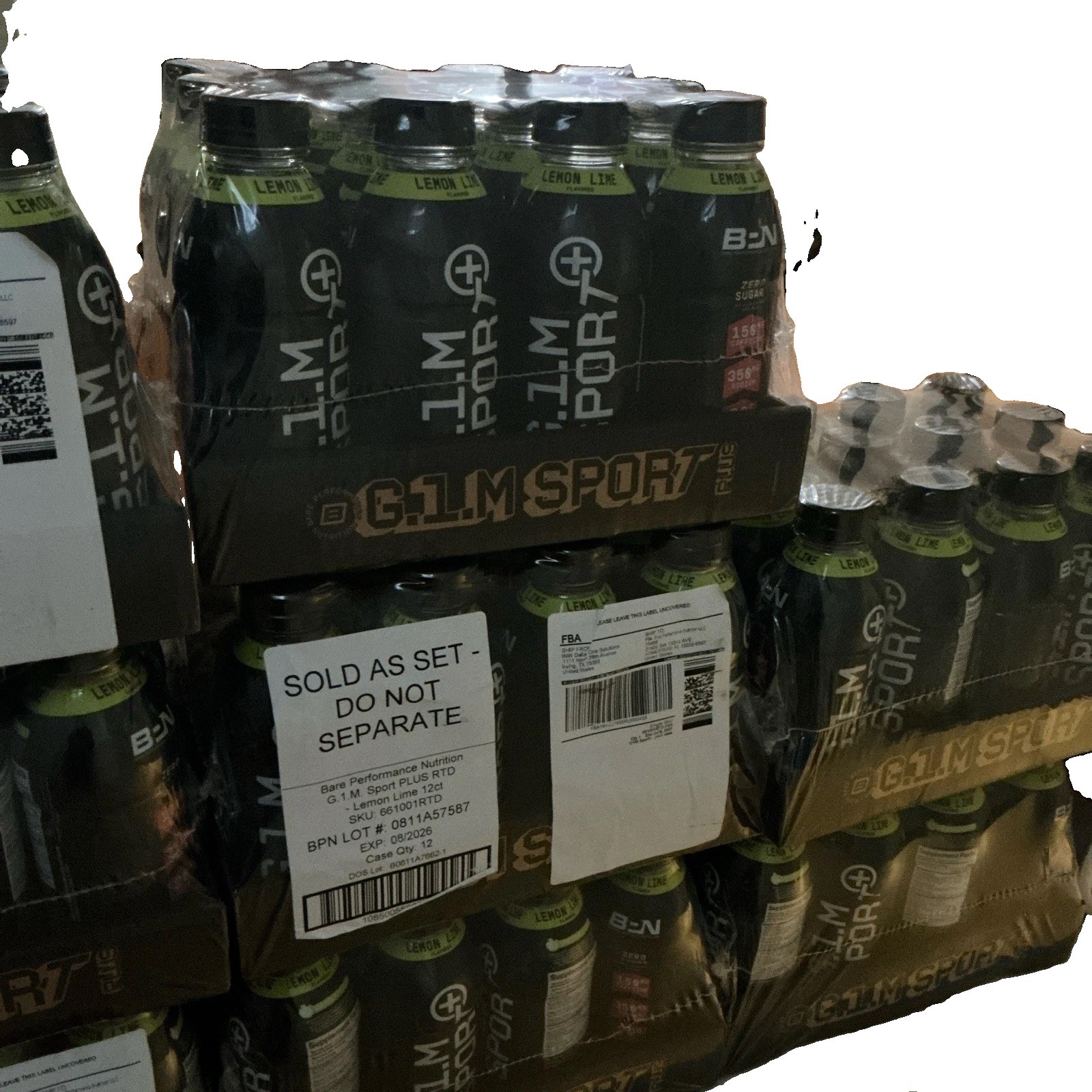 (New) BPN SPORT+ Liquid Sports Drink, Lemon Lime, Zero Sugar 12 cans, I full case (25.00 USD)