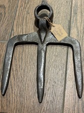 Hand Forged 3 prong Cultivater Rake