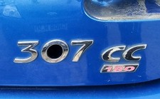 USED Peugeot 307 CC 180 Chrome Rear Badge Numbers On Boot