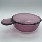 Vintage Vision Pyrex Corning Cranberry Glass Grab It Bowl V-240-B