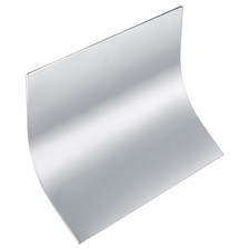 SOFFIONE DOCCIA IN ACCIAIO INOX CROMATO LUCIDO A CASCATA 1/2 M A PARETE