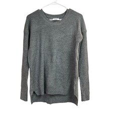 J.Jill J. Jill Women's Gray Waffle Knit Sweater Small