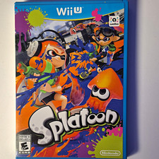 Nintendo Splatoon Wii U Case Manual Multiplayer Online E10+ NTSC-U/C