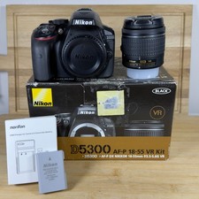 Nikon D5300 DSLR Camera & 18-55mm VR Zoom Lens Kit Battery & Charger