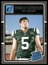 2016 Panini Donruss #358 Christian Hackenberg Rookie RC Jets football card. rookie card picture
