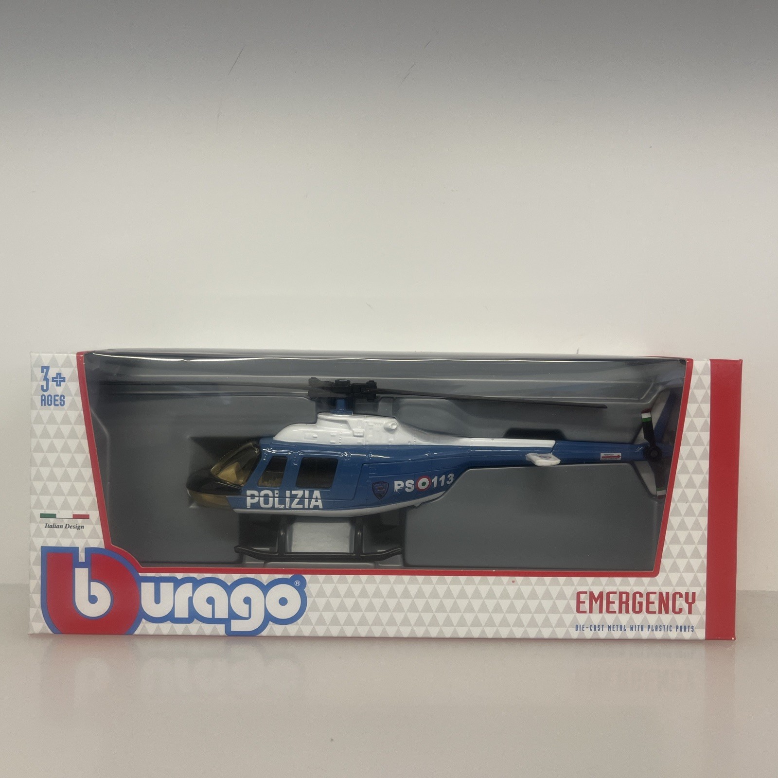 Bburago 1/43 Emergency Police - Italian Polizia - NEW and Boxed