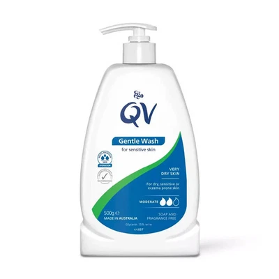 QV Gentle Wash 500G QV Body Wash for for Eczema Dry & Sensitive Skin Ph Balanced