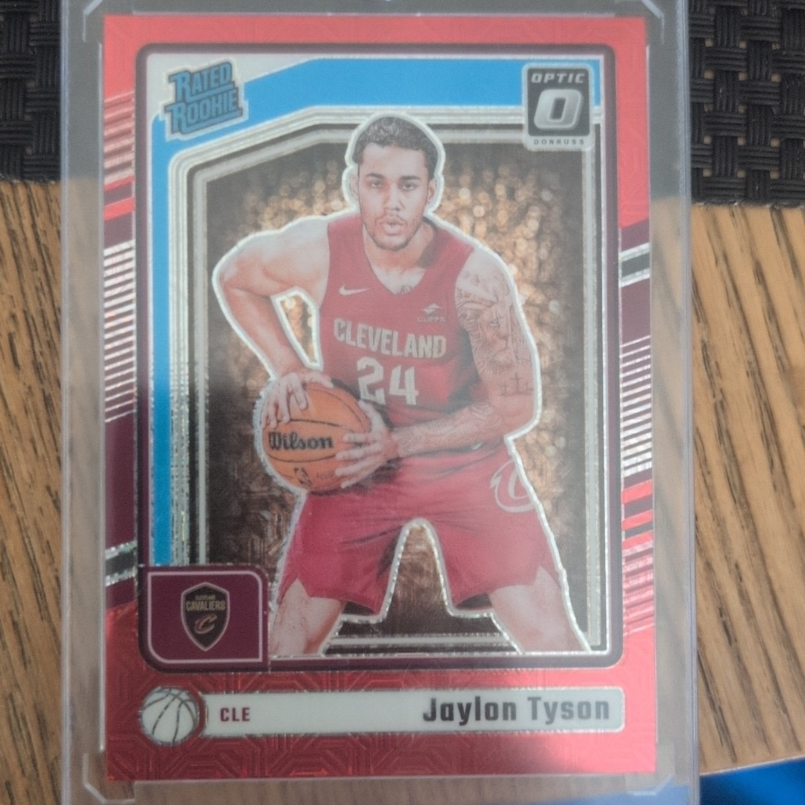 Panini 2024-25 Donruss Optic Jaylon Tyson #253 Cavaliers RC Choice Red /88