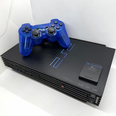 PS2 FAT 39001 Sony Playstation 2 Console Controller, Games & Accessories Bundle