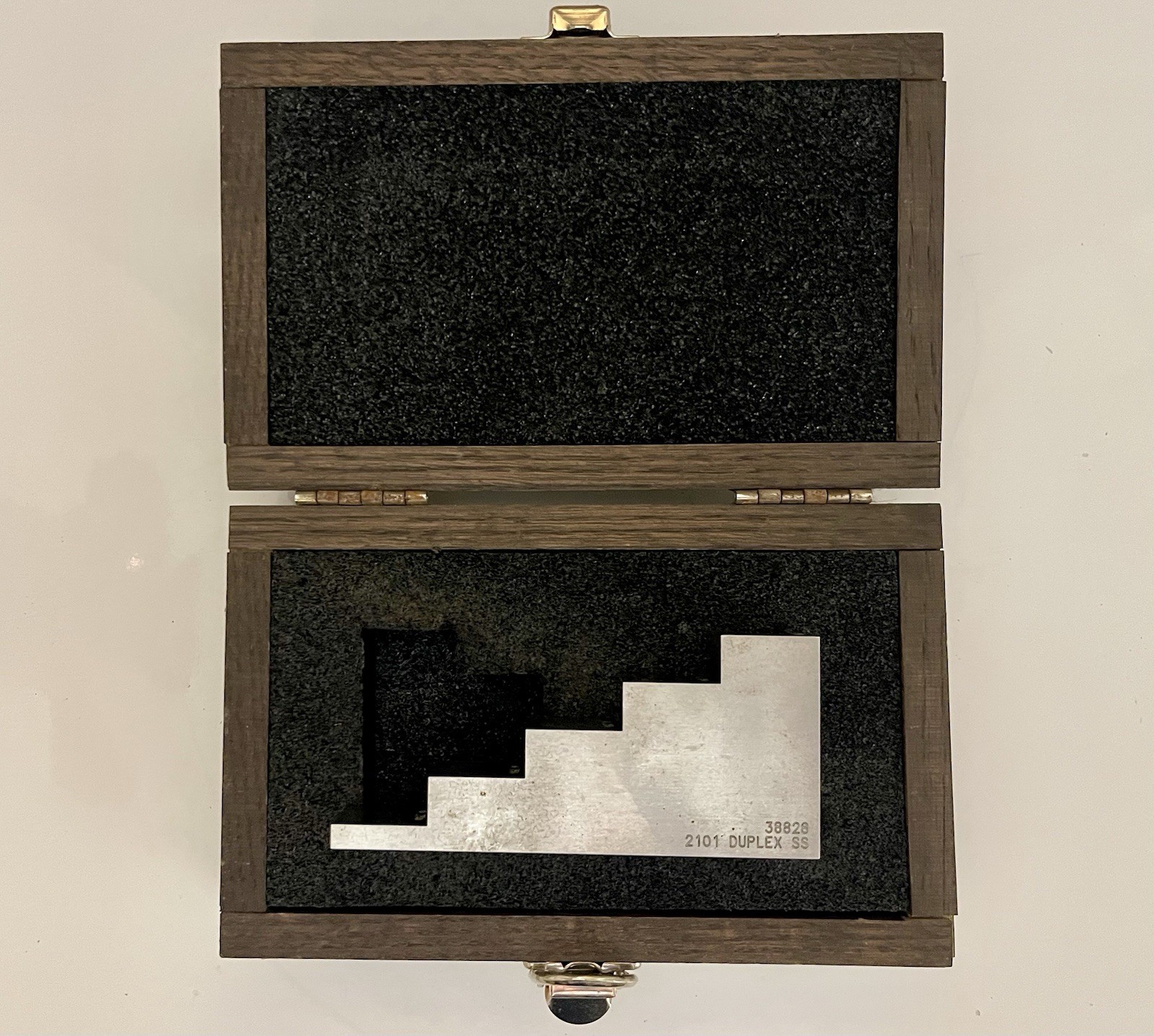 Ultrasonic Thickness Calibration Wedge Test Block 2101 Duplex Stainless Steel