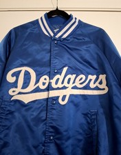 DODGERS      Dads'DayDeals RARE Do-dgers Chalkline USA MLB SATIN BOMBER MXL WXXL