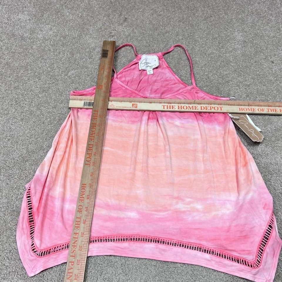 Green Dragon Blouse Pink Sleeveless Spaghetti Strap Women’s Size Small NWT - Image 2 of 4