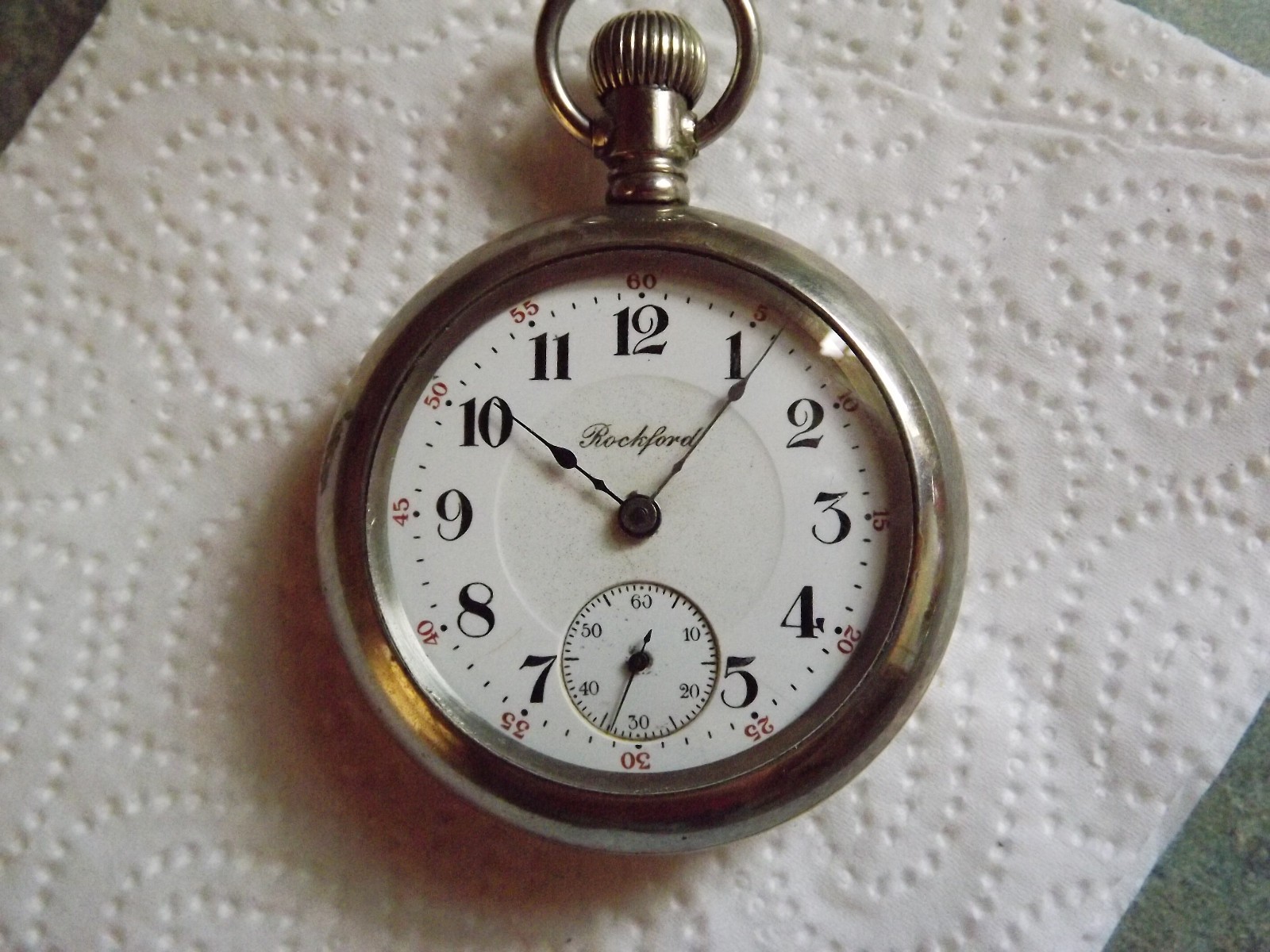 Nice Running Rockfoard 18 Size 17Jew Poacket Watch