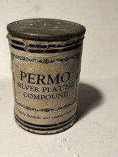 Vintage PERMO SILVER PLATING COMPOUND 1 Oz PERMO Sales Go San Francisco