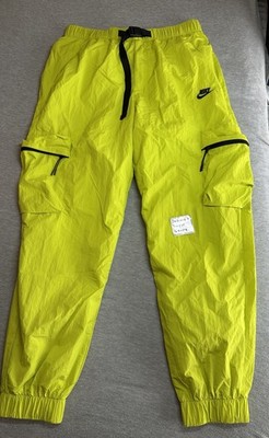 Nike Tech Pack Woven Lined Cargo Pants Bright Cactus Men's S $150 NWT FZ0756-357