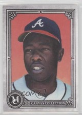 2021 Topps Museum Collection Canvas Reprints Hank Aaron #CCR-29 HOF sh7