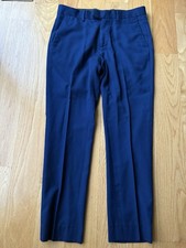 H M Boys Dress Pants Blue Slim Fit Size 30R Regular Length