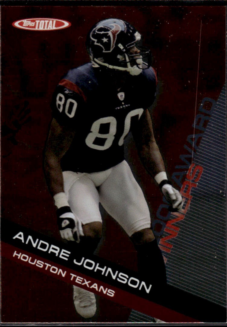 Andre Johnson 2007 Topps Total Award Winners Houston Texans #AW18
