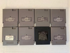 NES Game Lot Tetris, Desert Commander, F-15, Faxanadu, Millipede Etc Lot Of 8