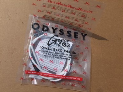 NOS ODYSSEY BMX Bike Gyro G3 Universal Lower Brake Line Cable, White