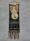 HARBOR SPRINGS MICH EMMET CO MI GAR CIVIL WAR GRAND ARMY REPUBLIC REUNION RIBBON