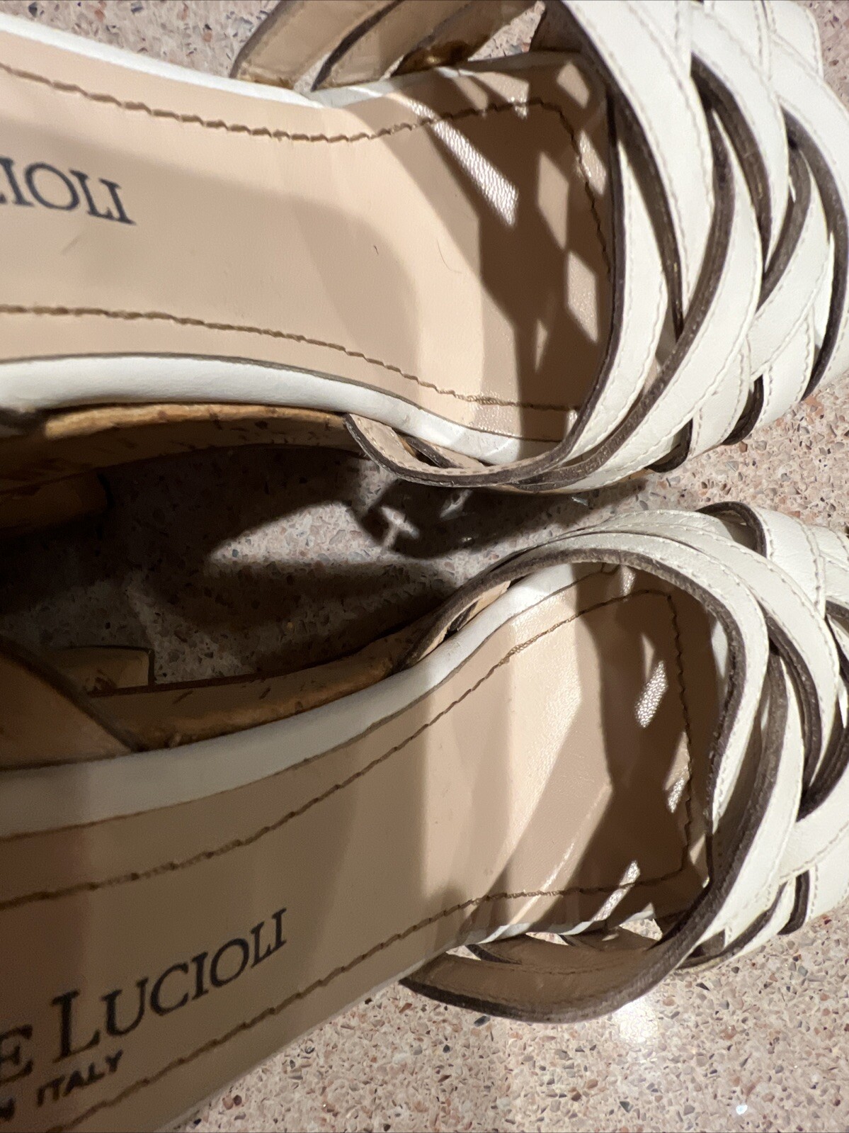 GASTONE LUCIOLI PLATFORM CRISS-CROSS STRAP WOMEN'S $395