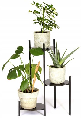 Dreifacher Blumenständer , entworfen für einen Loft-Blumentopf Topfblument Rund