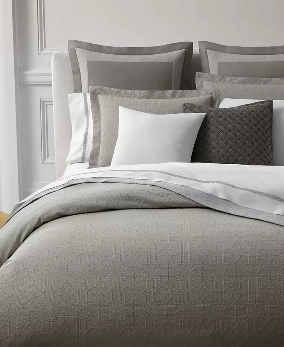 Ralph Lauren コンフォーターケース　クィーンサイズ RALPH LAUREN Sascha Textured Medallion Duvet Cover 3-Pc Set King