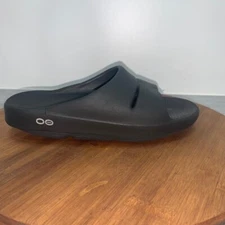 OOFOS OOahh Sport Slide Recovery Sandals Black Mens Size 4 Womens Sz 6 Comfort