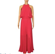 Eliza J Women's Pink Maxi Sleeveless Dress Size 8 NWOT
