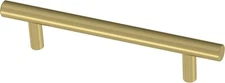 Franklin Brass 3 3/4" Satin Gold Simple Round Bar Cabinet & Drawer Pull 30 Pack