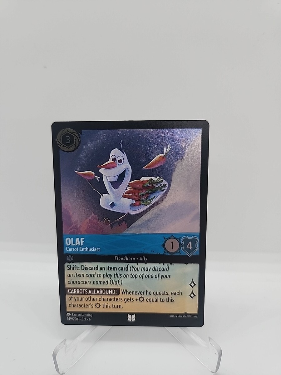 Disney Lorcana TCG Olaf 149/204 Cold Foil Uncommon Ursula's Disney Lorcana TCG Olaf 149/204 Cold Foil Uncommon Ursula's
