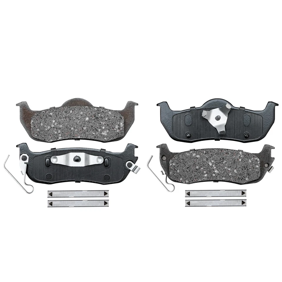 Pastillas de freno traseras con herrajes para Nissan Pathfinder Armada Titan QX56 2005-2010 Foto 3 de 4