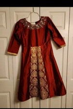 Kurta Beautiful womens kurta design wear. Silk maroon, sequence and gold...