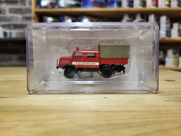 Brekina 1:87 71764 IFA S 4000-1 Bautruppwagen 3 Version 1960 Feuerwehr. Neu-Ovp-image