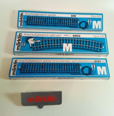 Märklin Marklin H0 AC Anschlussgleis 5103 5111 5131 5074 - geprüft mit Steckern
