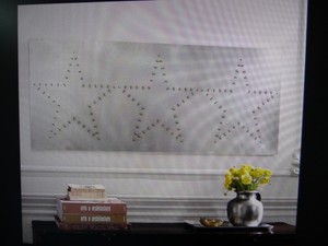 Pottery Barn Rivet Stars Wall Art Industrial 2x6 Ft Large Tin Ebay
