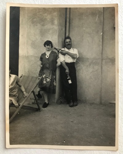 Photo Ancienne Tirage Argentique - Cheval Et Arbre - Curiosité Vintage 1900-1939