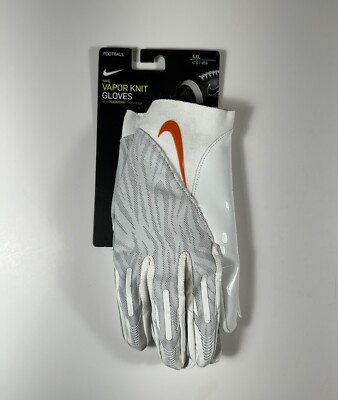 NIKE Vapor Knit 4.0 NFL Receiver Football Gloves White 4XL *NEW* DM0057-154 $73