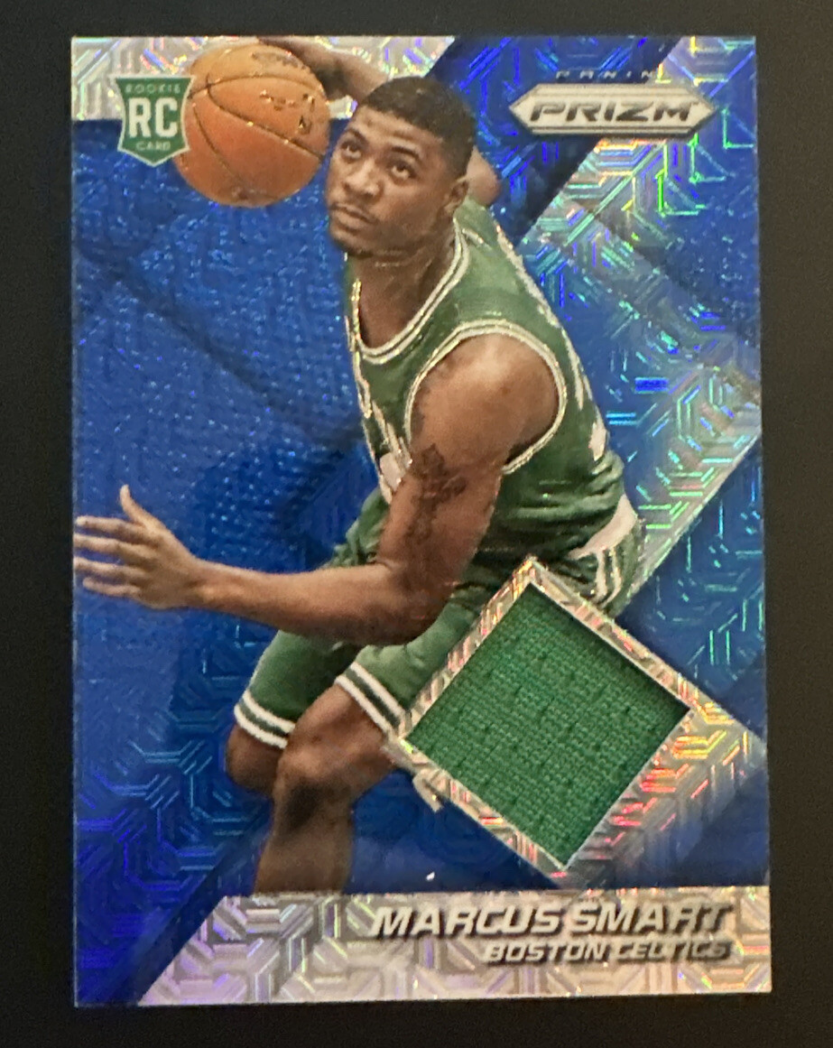 2014-15 Panini Prizm Marcus Smart Blue Mojo Event Worn Jersey Patch SP