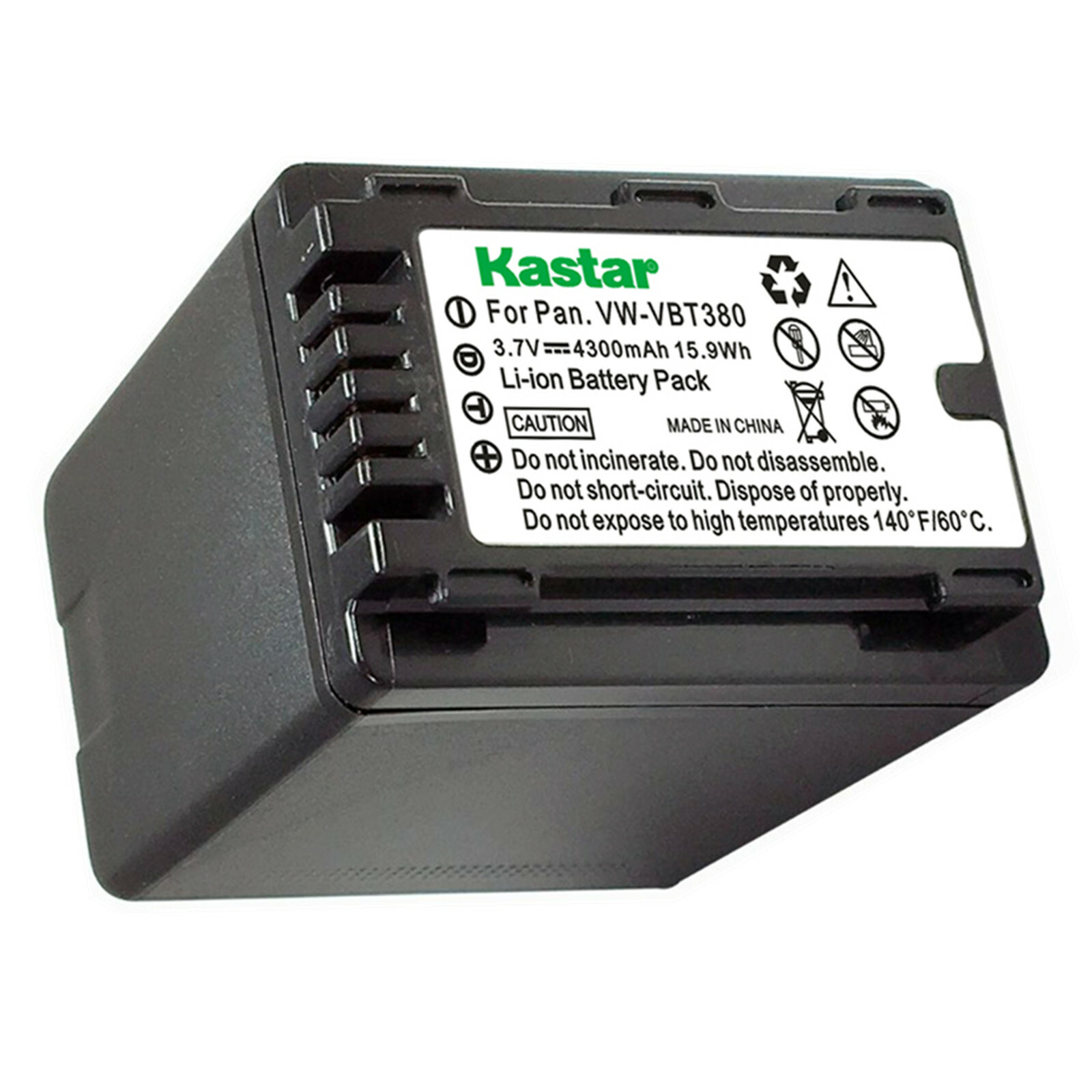 Kastar VW-VBT380 Battery Replacement for Panasonic HC-V785K 