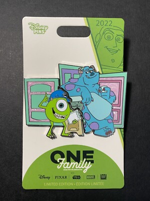 Disney One Family Monster's Inc Mike and Sully Limited Edition LE 1500 Pin