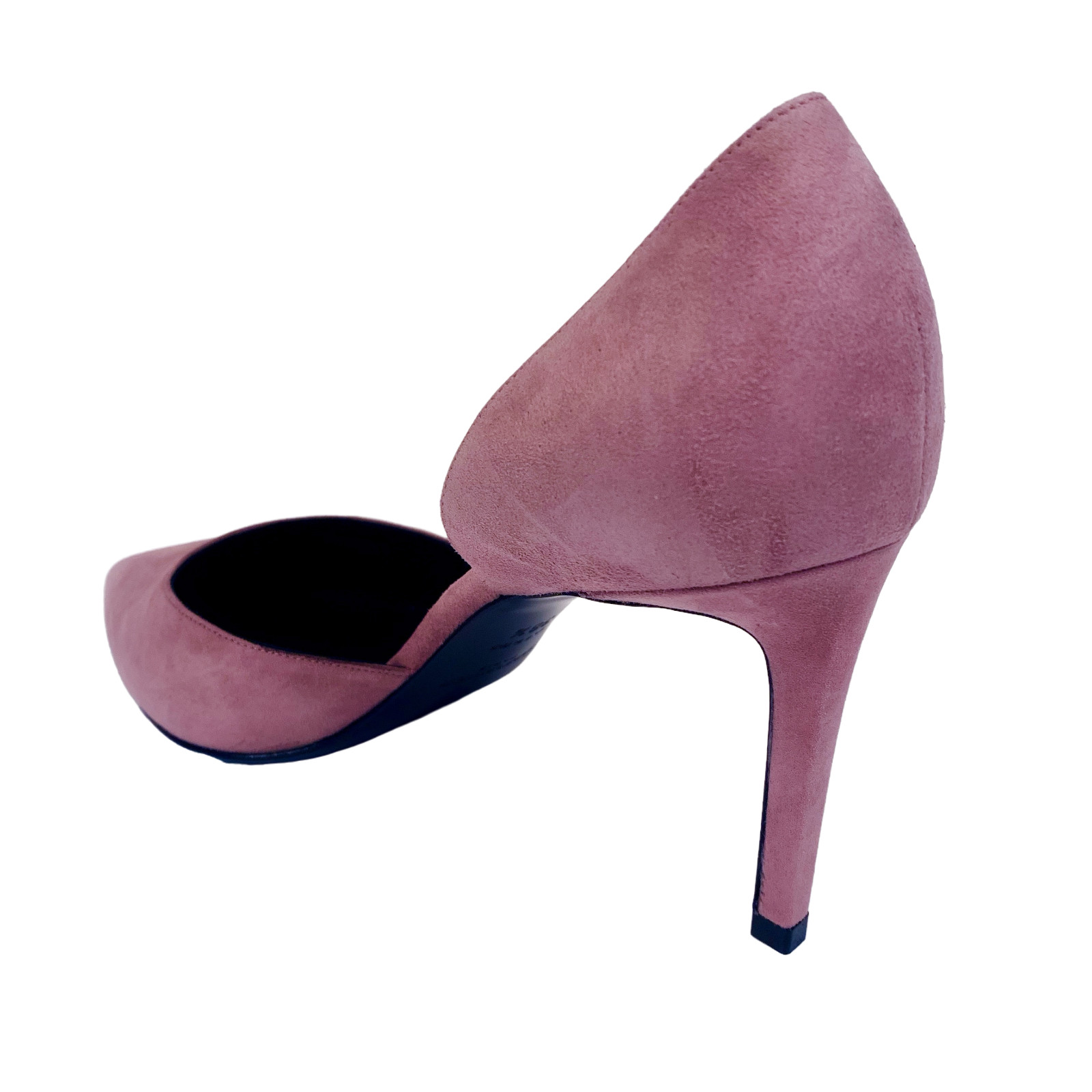 YSL Saint Laurent Women’s Pink Suede D’Orsay Pumps Heels 359099 Size 38.5 thumbnail 3