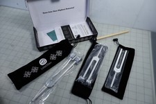 Tuning Fork Set w/ 128Hz 256Hz 512Hz Forks and Mallet for Sound Healing NEW