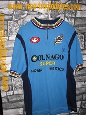 # Vintage Cycling Jersey Wool Maglia Ciclismo Colnago super  '70s  Eroica