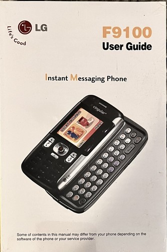 LG F9100 dual-band GSM W/ QWERTY keyboard IM USB All Original Box Packaging F SH - Picture 6 of 8
