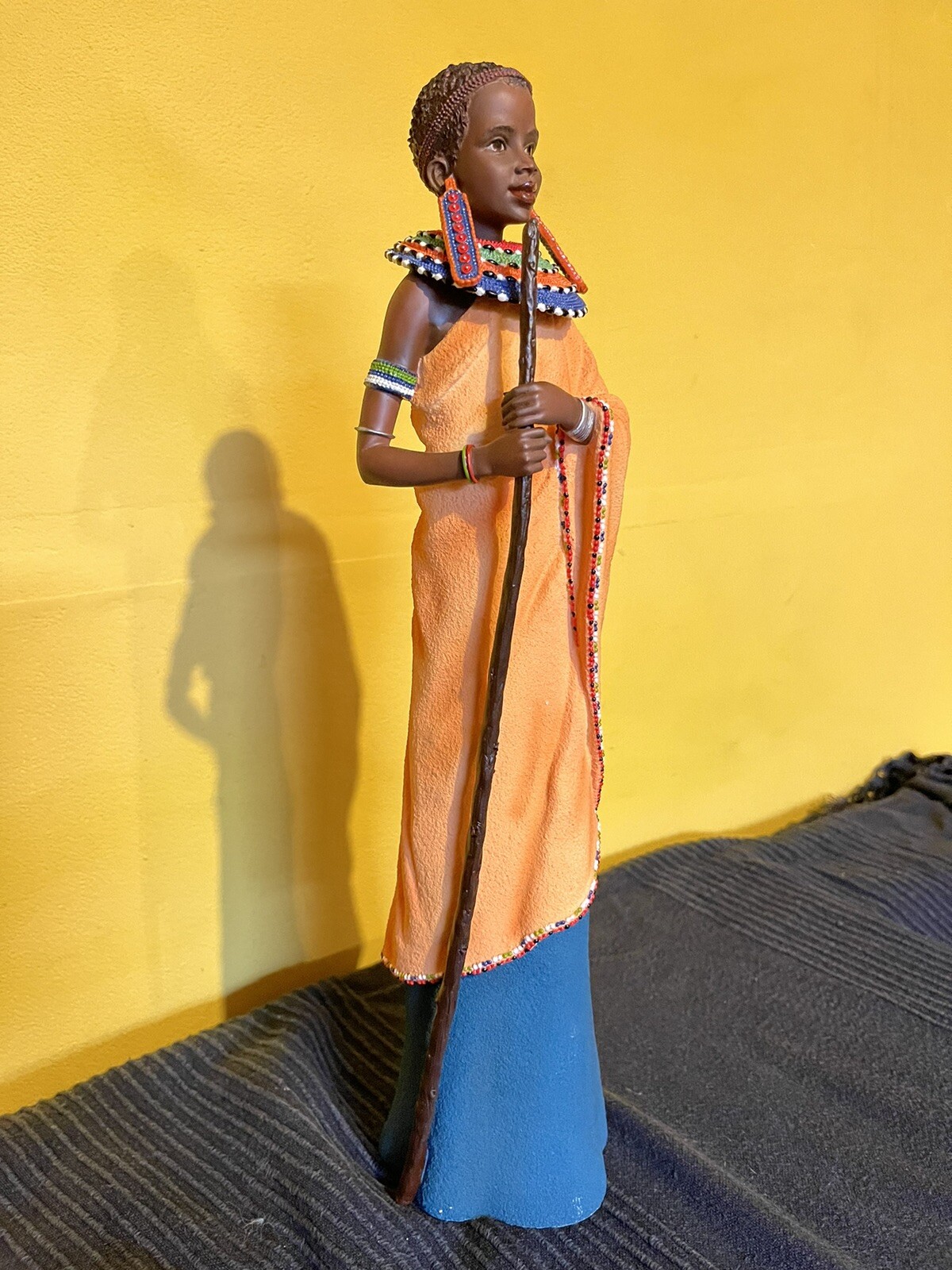 Soul Journeys maasai figurine Full Of Life Fujo (colour Finish